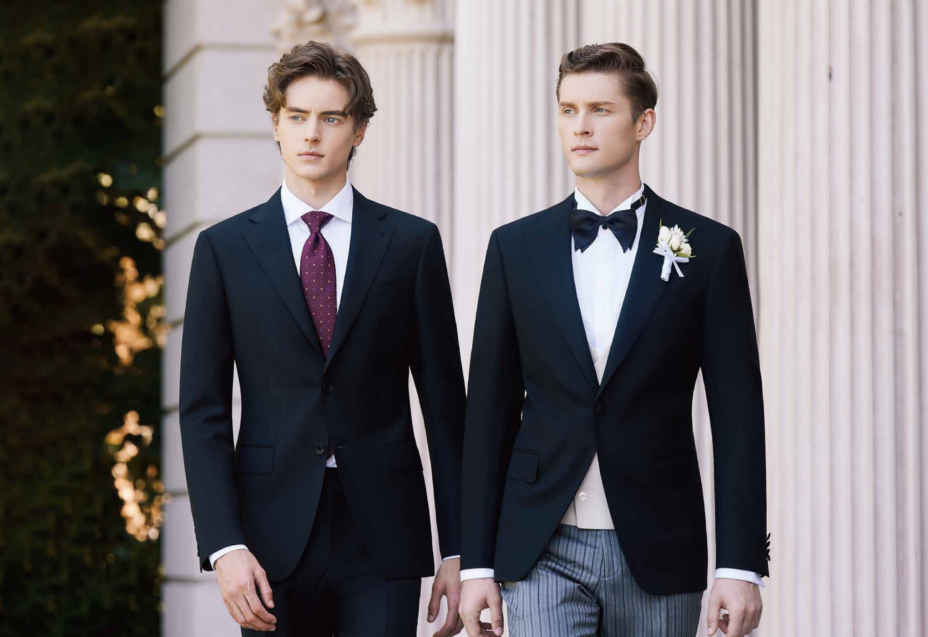 Tailored suit and menswear details