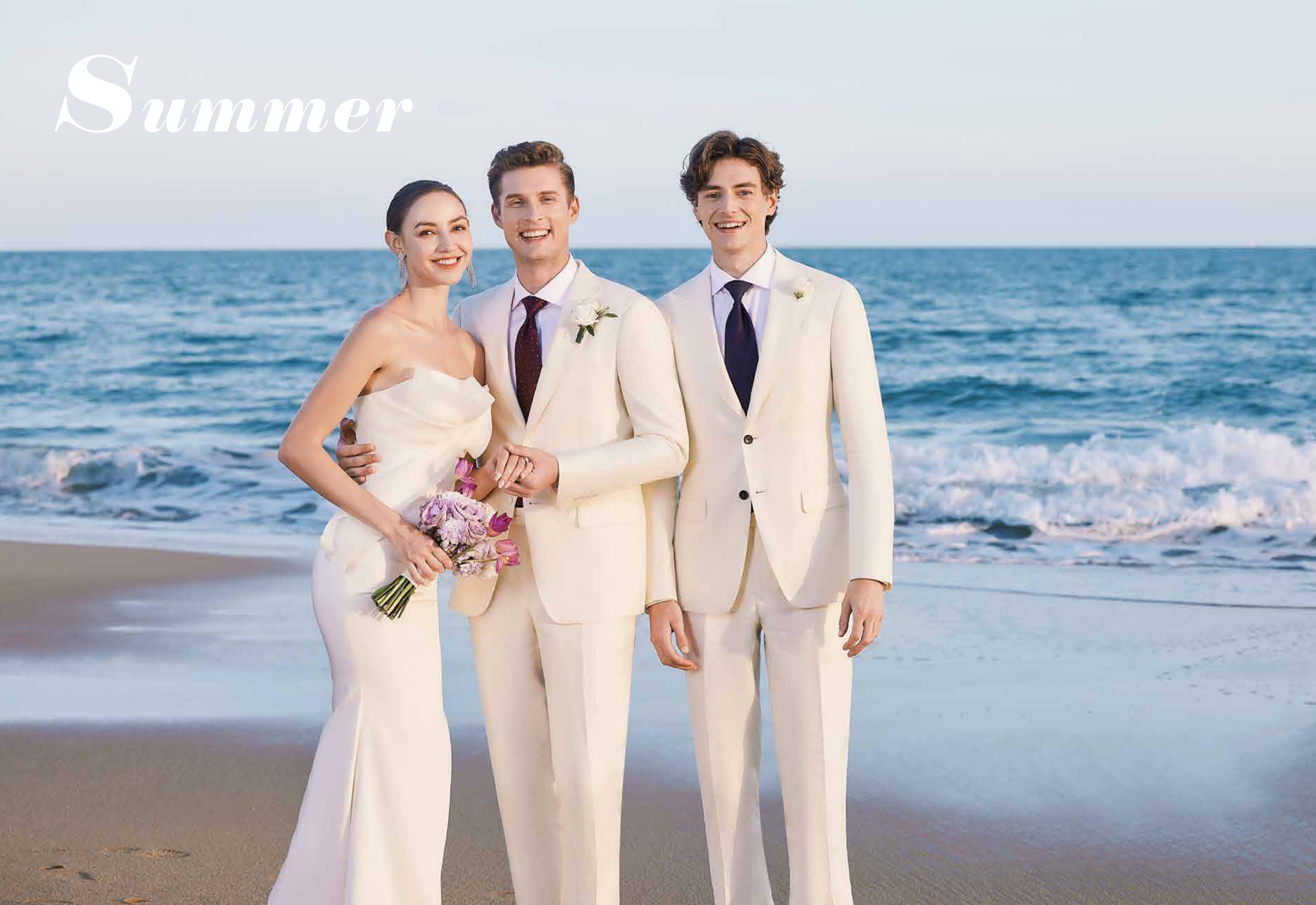 Summer white ceremony suit inspiration